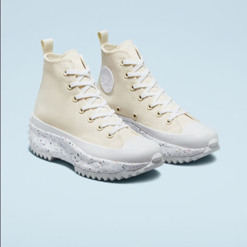 Converse Run Star Hike Crater Foam High Top Egret Womens 11/11.5, mens 9.5 EU43